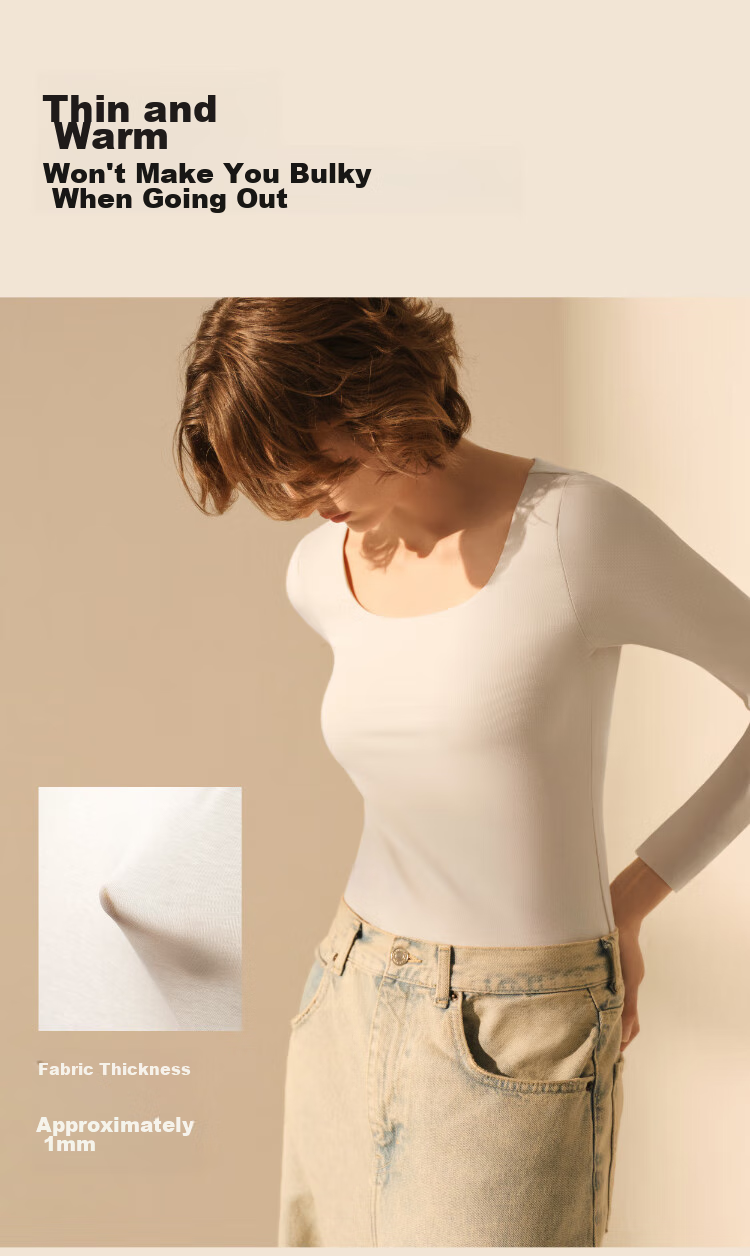 Ubras Liu Wen's Style Thermal Underwear for Women, Silk Blend with Wool Base Layer, Inner Wear, Autumn Top 10