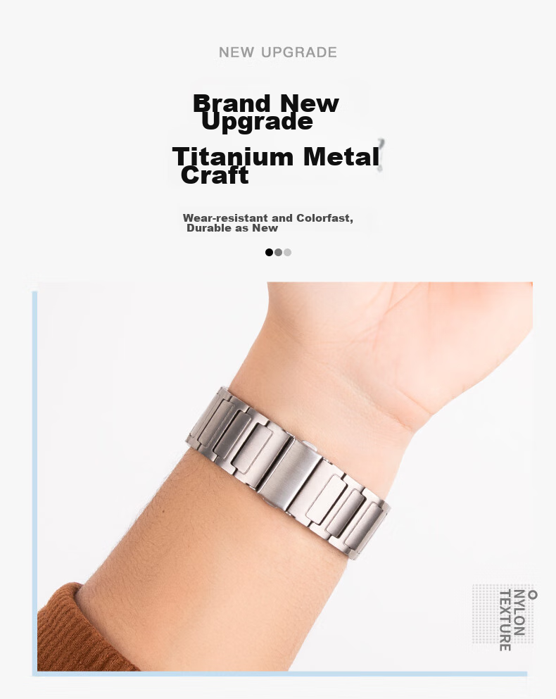 Weiqiantu [Titanium Metal] Suitable for Huawei Watch Straps GT7/GT6/GT5/pro/Watch6/pro/5/watch4pro/GT4/3/Buds2, Feifan Dashi 2 3