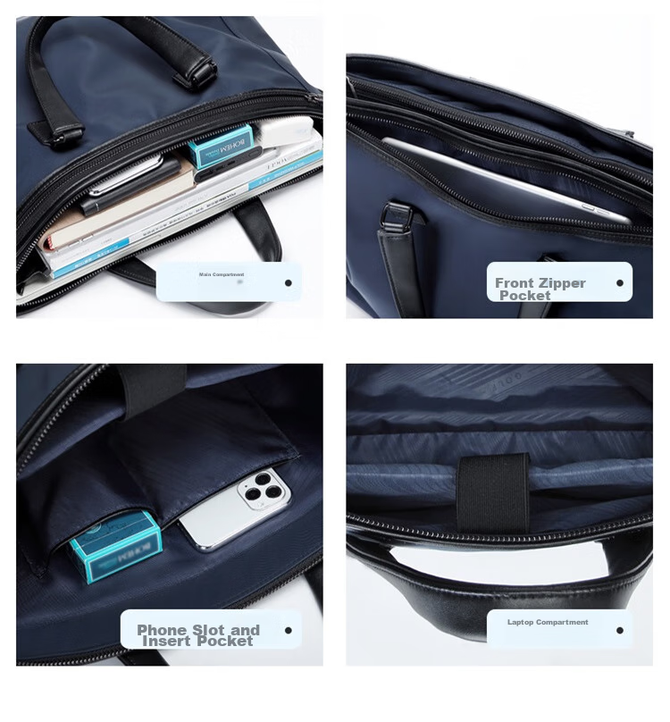 GOLF Business Briefcase for Men, Large Capacity Handbag, 15-Inch Laptop Bag, Casual Shoulder Crossbody Bag 15
