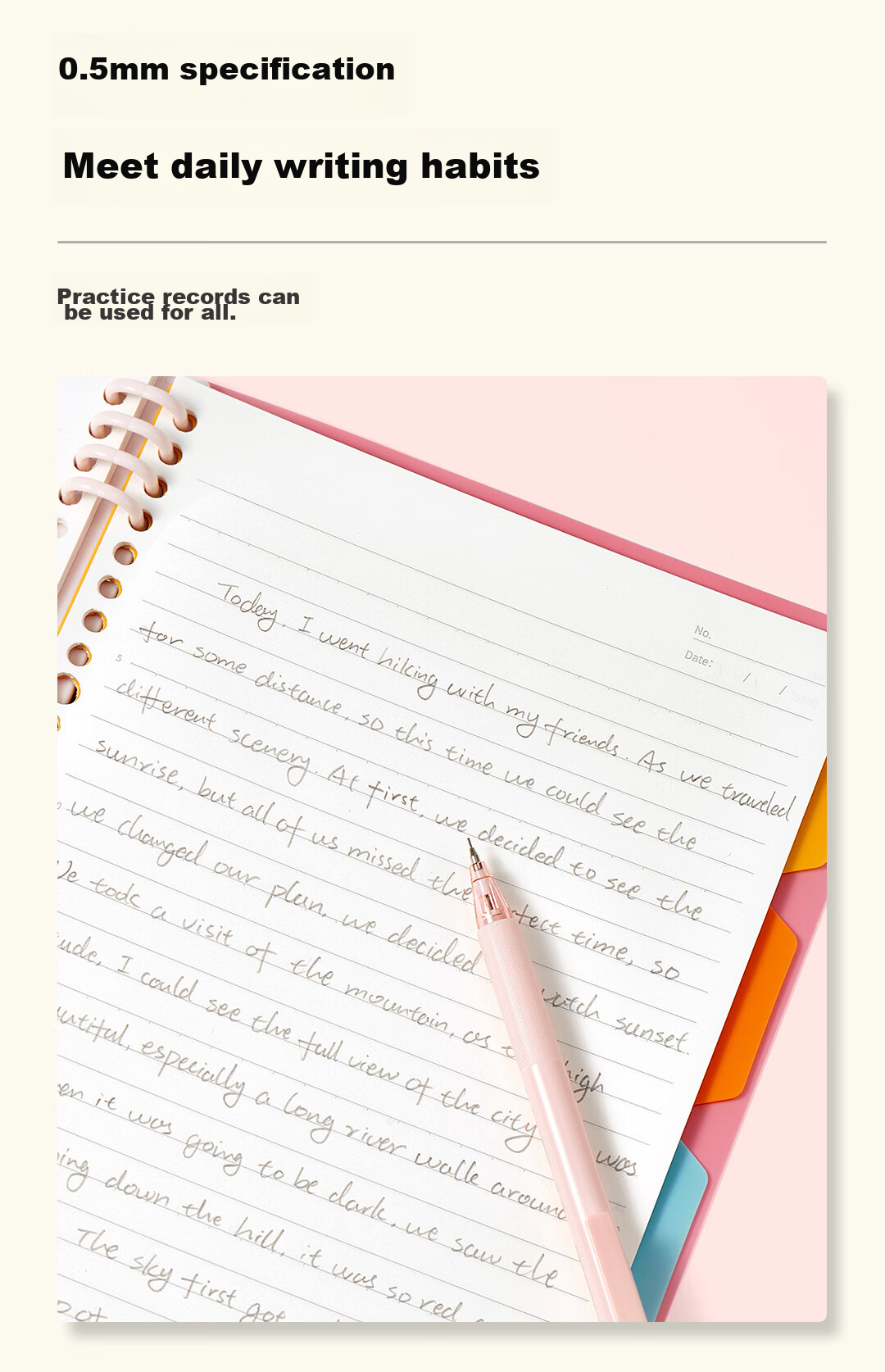 [Back to School Essential] KACO Deruobao Mechanical Pencil for Students' Drawing And Activities, Lavender Purple, 0.5mm HB, with Card Holder (1 Pencil + 1 Box of Lead Refills) 5