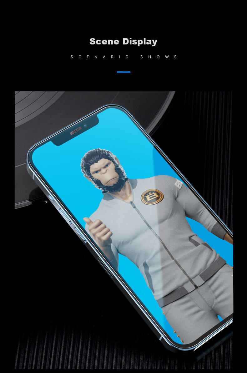 BLUEO Tempered Glass Screen Protector for Apple IPhone 18 Pro Max, Full Coverage High Definition Film with Earpiece Dust-Proof Anti-Scratch Dust-Free Installation for IPhone 18 Pro Max 21