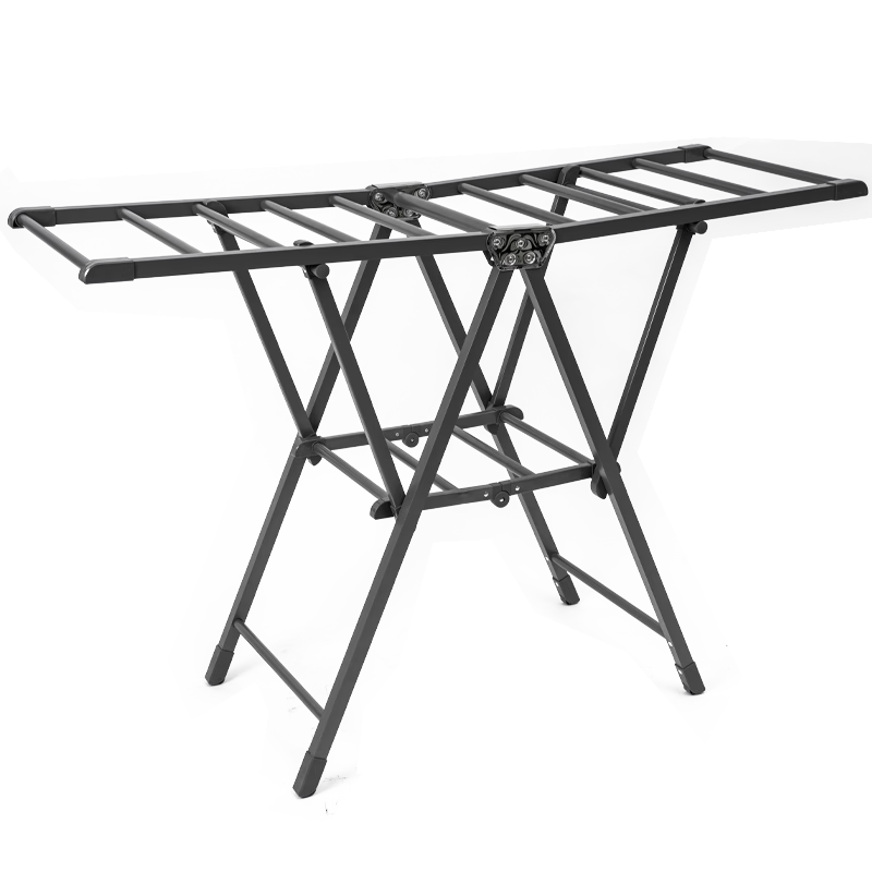 JEKO&JEKO Aluminum Alloy Clothes Drying Rack, Foldable Floor-Standing Indoor Hanger, Household Balcony Clothes Drying Rack, Outdoor Quilt Drying Tool