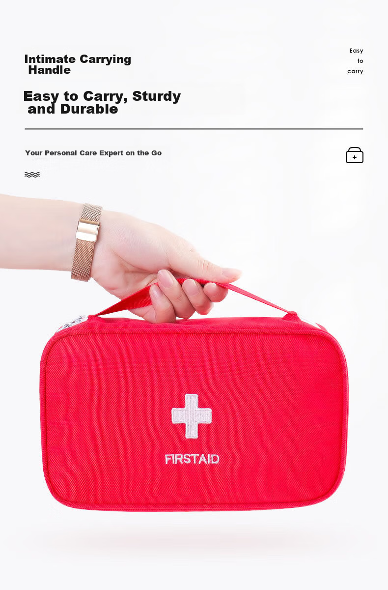 Jinlongxing Aluminum Alloy Home Medicine Box, Small First Aid Kit, Emergency Medicine Storage Box with Lock, Medical Kit Set 4