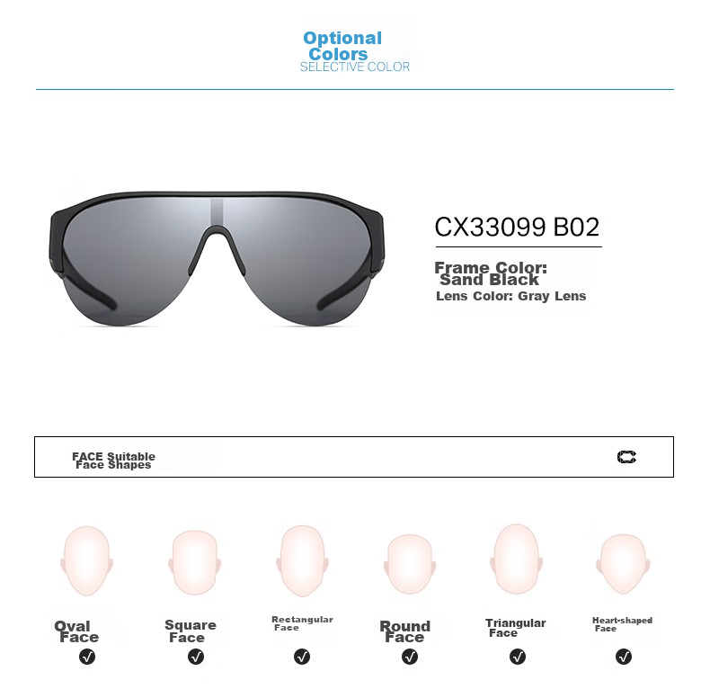 CAXMAN Sunglasses Clip-On Myopia Glasses for Men And Women, Polarized Sunglasses, Outdoor Sports Windproof Sandproof Cycling Glasses with Clip-On Prescription Lenses 9