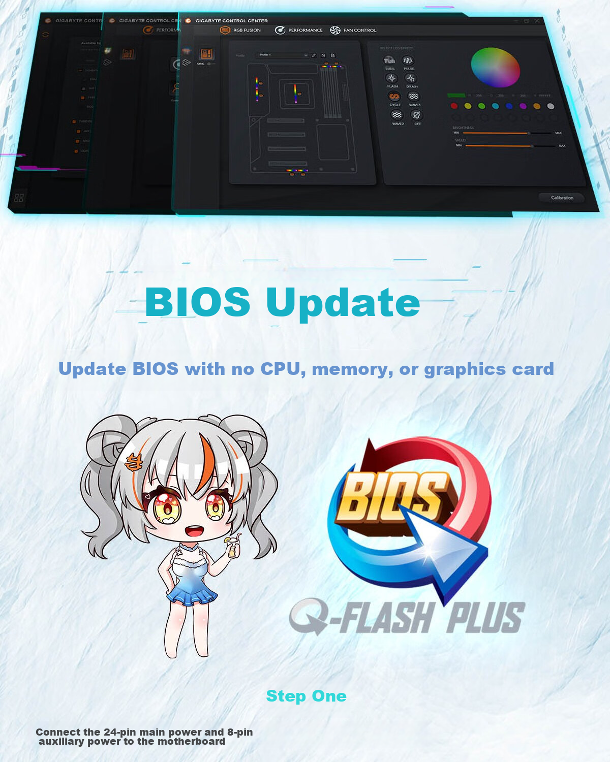 GIGABYTE Bingdiao Z890 AORUS ELITE WIFI7 ICE DDR5 Motherboard, Supports Intel CPU Ultra 265K 285K 270K PLUS LGA 1851 12