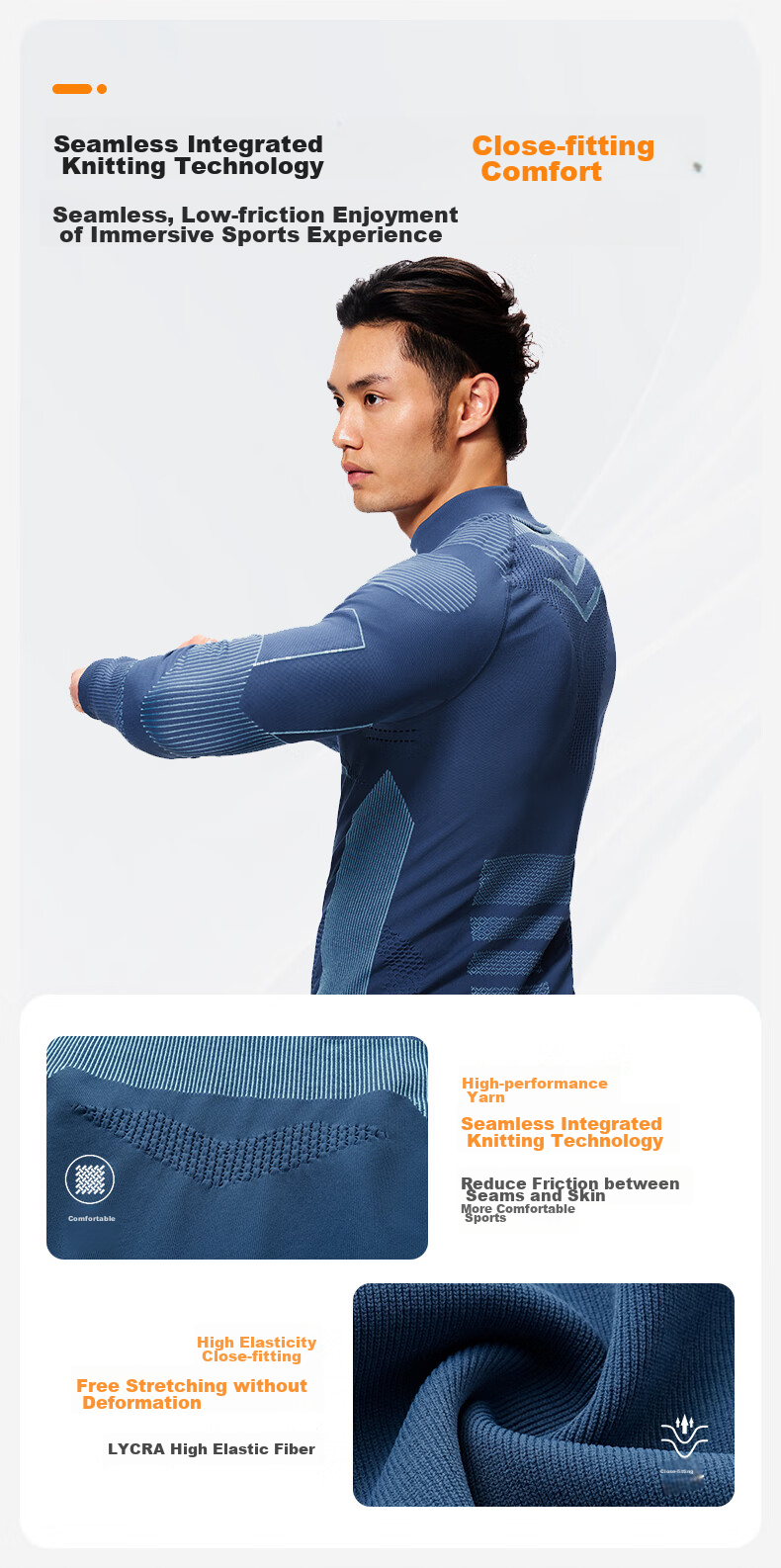 SURPINE Fearless Series Men's Quick-Dry Ski Base Layer, Moisture-Wicking, Breathable, Warm Compression Shirt Functional Underwear 7