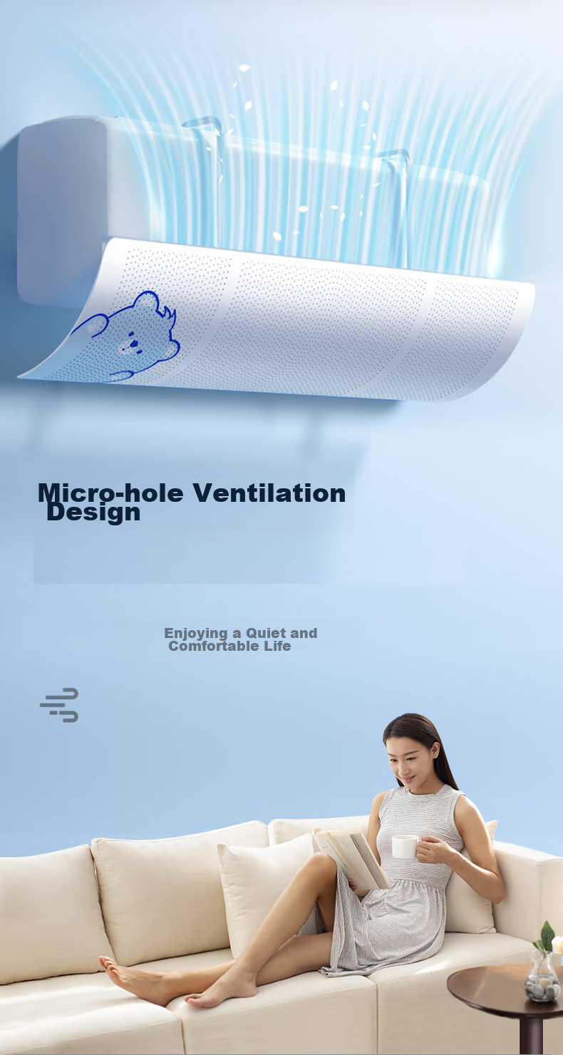XIAOHUANGHOU Air Conditioner Wind Deflector, Baby Anti-Direct Blowing Shield, Postpartum No-Drilling Vent Cover, Universal Windproof Baffle 3