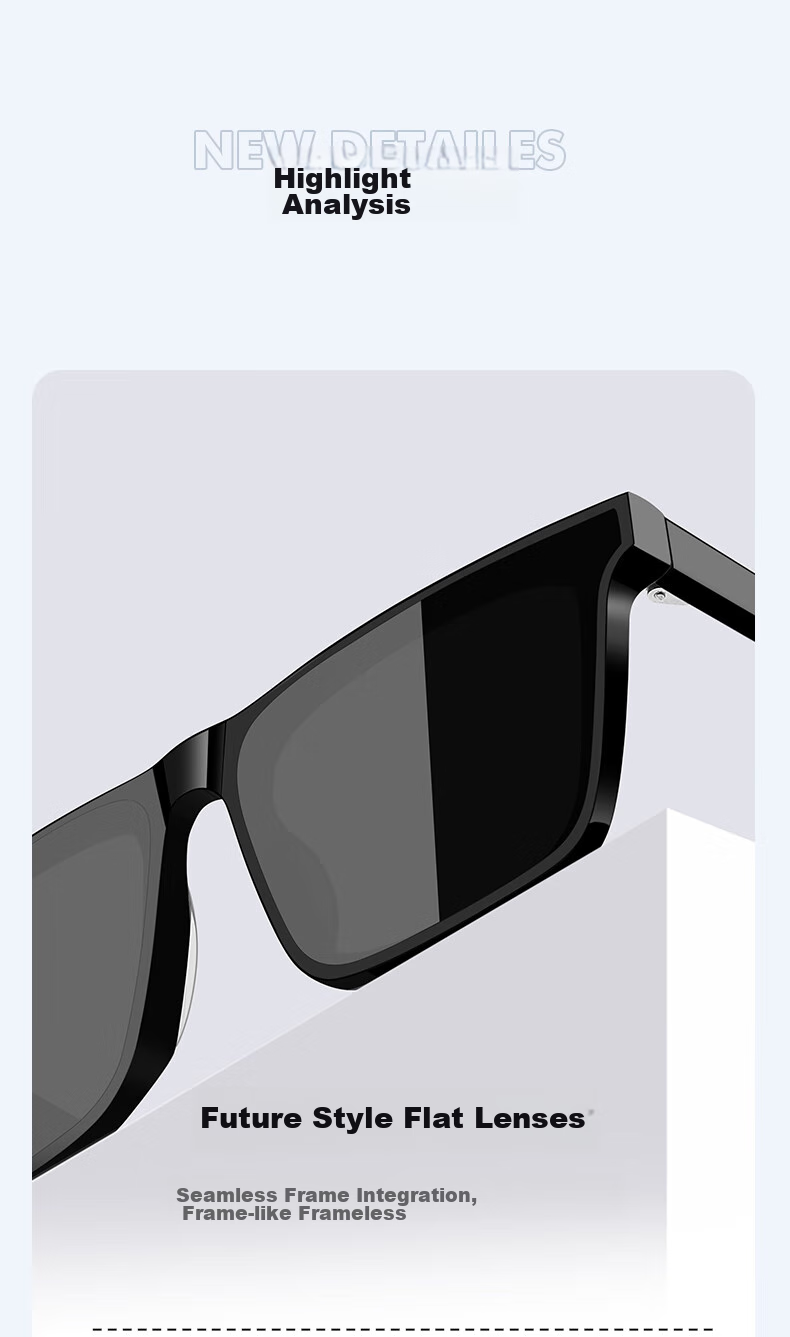 HLA Nylon Sunglasses, Black Square Frame Glasses for Men And Women, Trendy Driving UV Protection Sunglasses for Men, 027 8