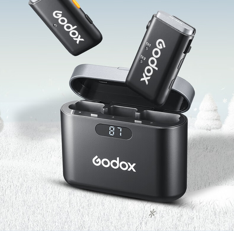 Godox WES1 Wireless Lavalier Microphone with Lightning Connector, Small Bee Audio Recorder, Outdoor Noise Reduction, Interview Recording, TikTok Live Streaming Equipment Microphone 2