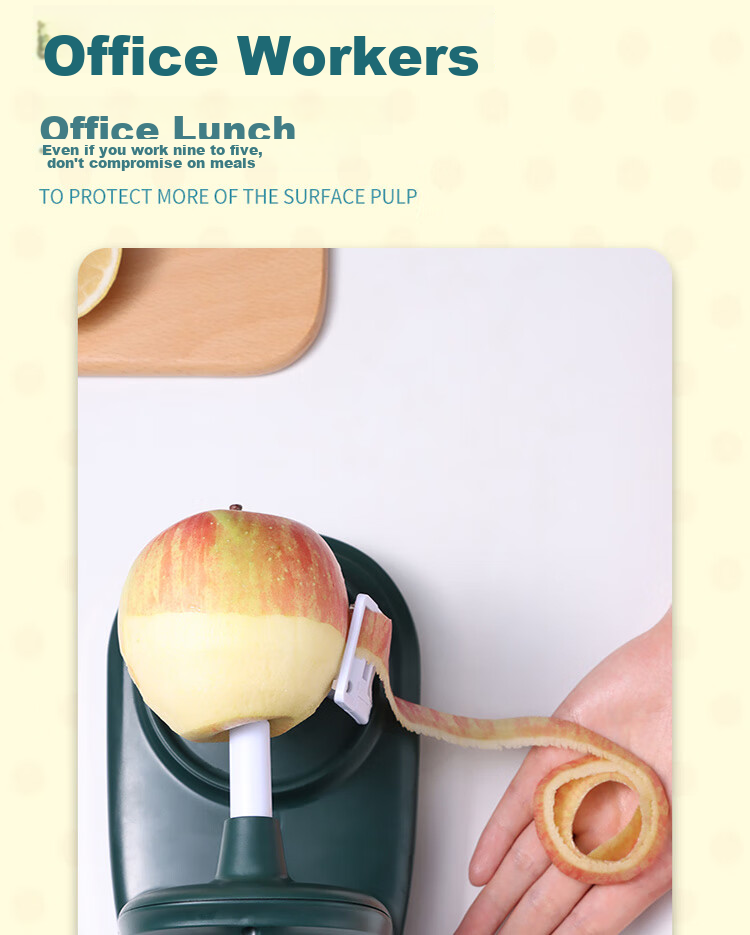 BJ Apple Peeler, Hand-Cranked Fruit Knife, Automatic Peeling Machine for Home Use 9