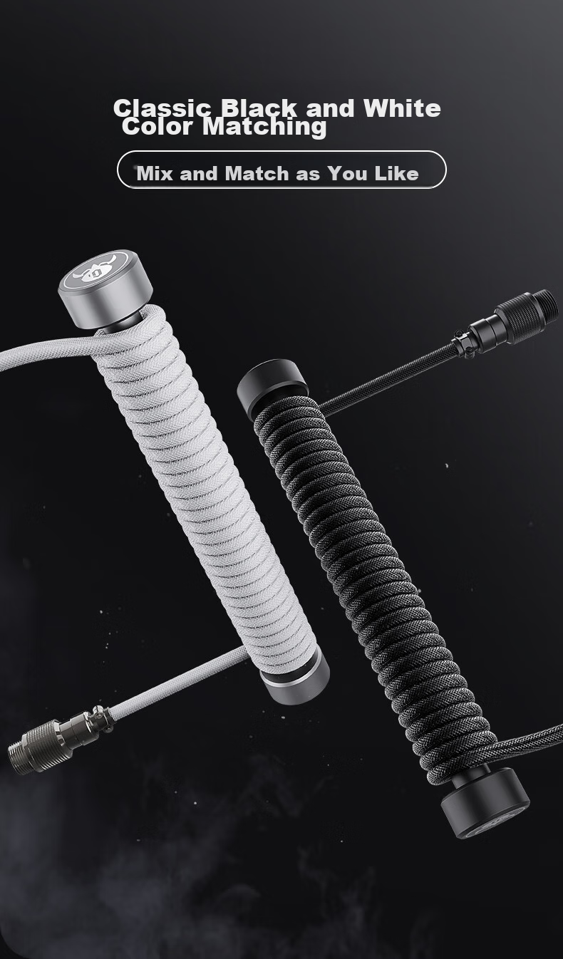 GravaStar Keyboard Accessory, White Cable Connector 3