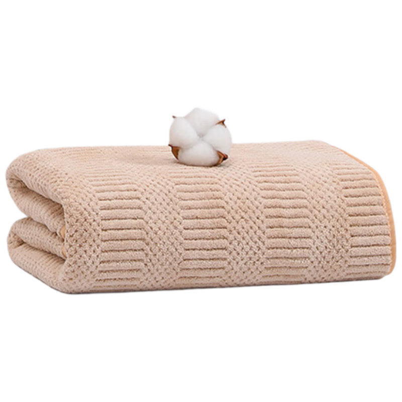 Grace Bath Towel, Antibacterial Class A, Soft Quick-Drying Absorbent Towel for Men And Women, Adult Size 140*70cm, Khaki Color [1 Piece]