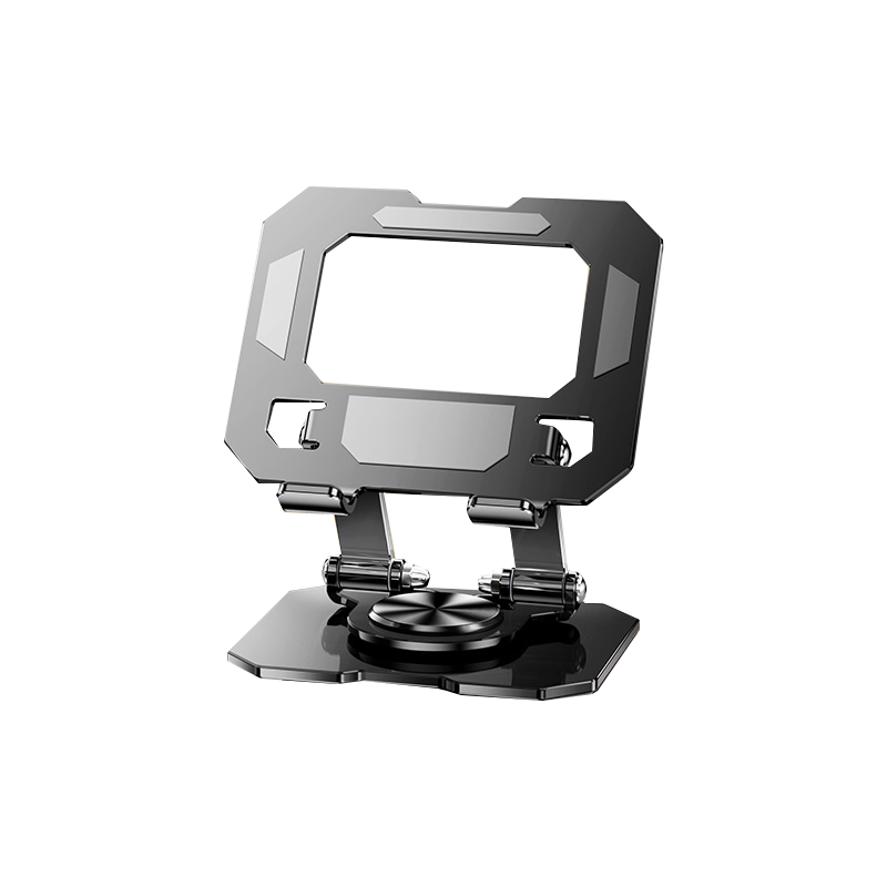 BZBC Tablet Stand, IPad Desktop Phone Holder, 360° Multifunctional Rotating Folding Lazy Support Stand for Gaming, Online Classes, Drawing, Metal Live Streaming Video Universal Phone Mount