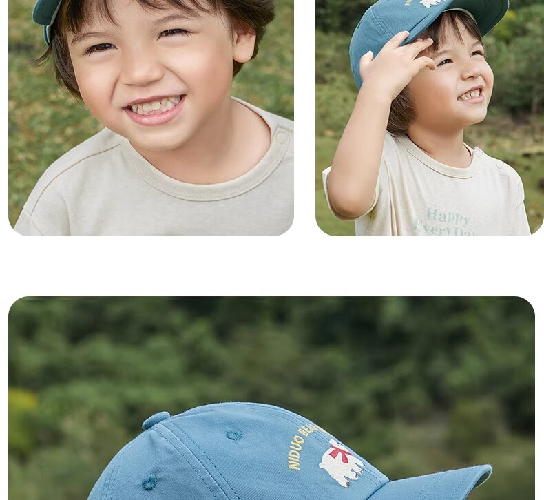 Niduoxiong Children's Hat, Spring And Autumn Sun Protection, Baby Visor Cap, Boys And Girls Pure Cotton Baseball Cap, Infant Hat, Sun-Shading And Breathable 19