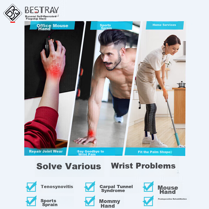 Bestray TFCC Wrist Brace, Anti-Sprain, Tendon Sheath Fixation, Inflammation Wrist Joint Support, Fracture Protection, Hand Injury Wrist Medical Rehabilitation Brace