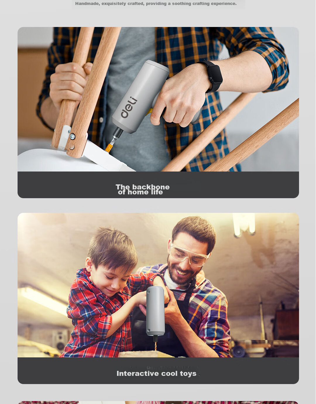 Deli Simple Home-Style 3.6V Cordless Electric Screwdriver, Electric Drill, And Screwdriver for Household Use 3