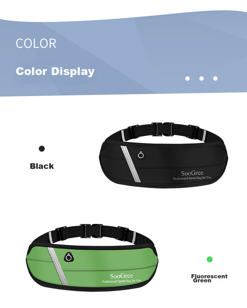 SooGree Sports Running Waist Pack, Unisex Large Capacity Cycling Marathon Outdoor Waterproof Multifunctional Phone Storage Bag 10