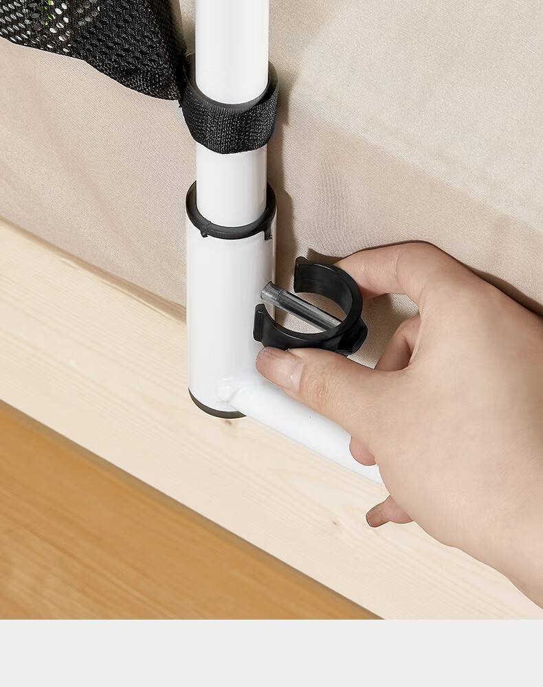 Meiruide No-Drill Bedside Handrail, Elderly Bed Assist Rail, Pregnant Women Getting Up Support Frame 8531-W 10