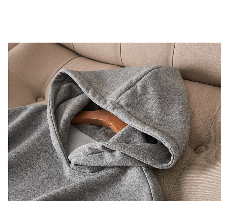 Dme [Hooded Commuter] Winter Fashion Fleece-Lined Drop Shoulder Long Sleeve Pocket Commuter Sweatshirt for Women, Linen Gray, M 14