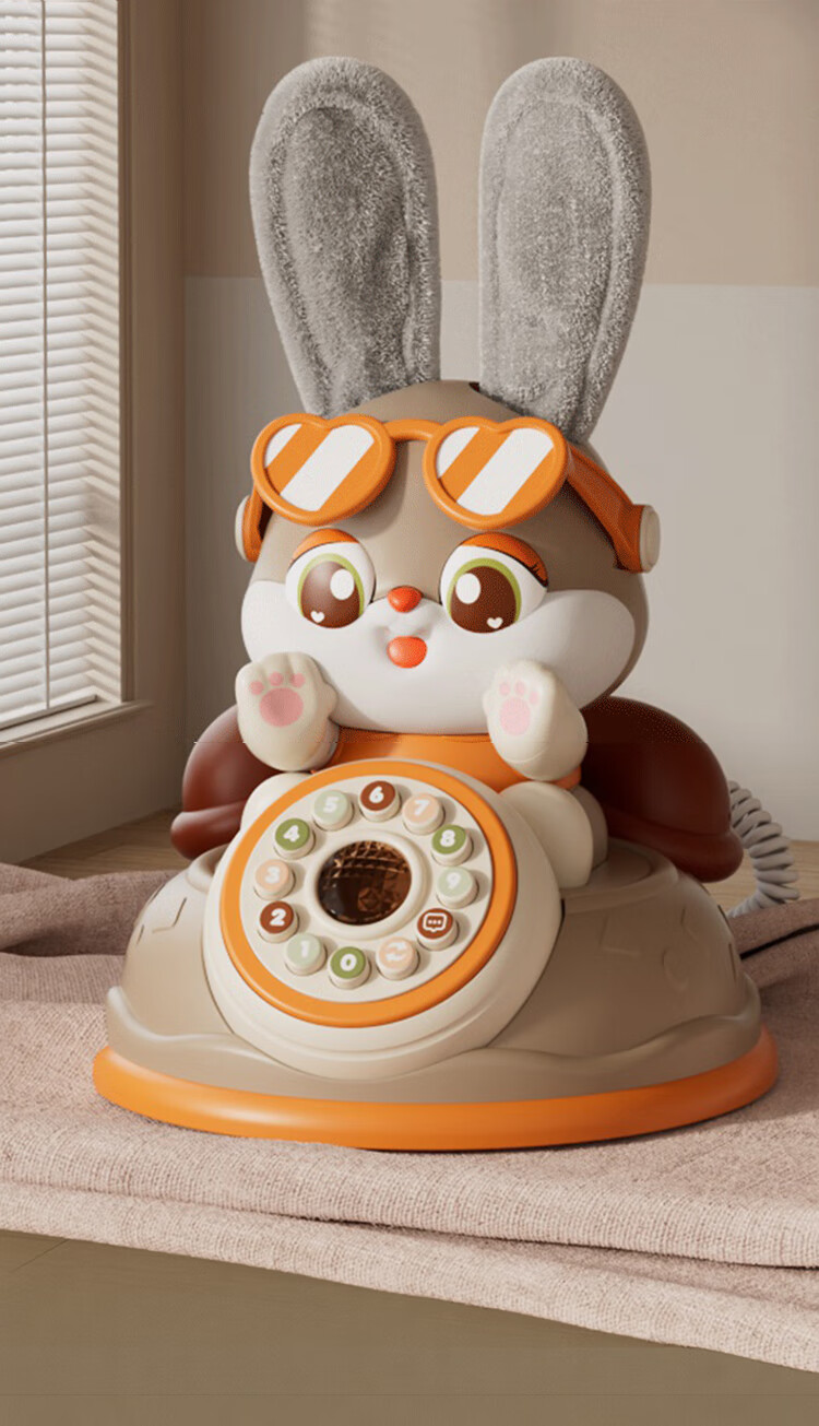 AoZhiJia Children's Toy, Retro Telephone, Baby Musical Nursery Rhyme Story Machine, Smart Talking Early Education Birthday Gift 9