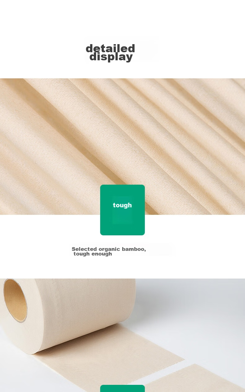 Wuro Core Roll Toilet Paper, Bamboo Pulp Paper, 4-Ply, 140g*30 Rolls, Thick Heavyweight Tissue Paper, Bathroom Paper, Toilet Paper Roll, Whole Box 11