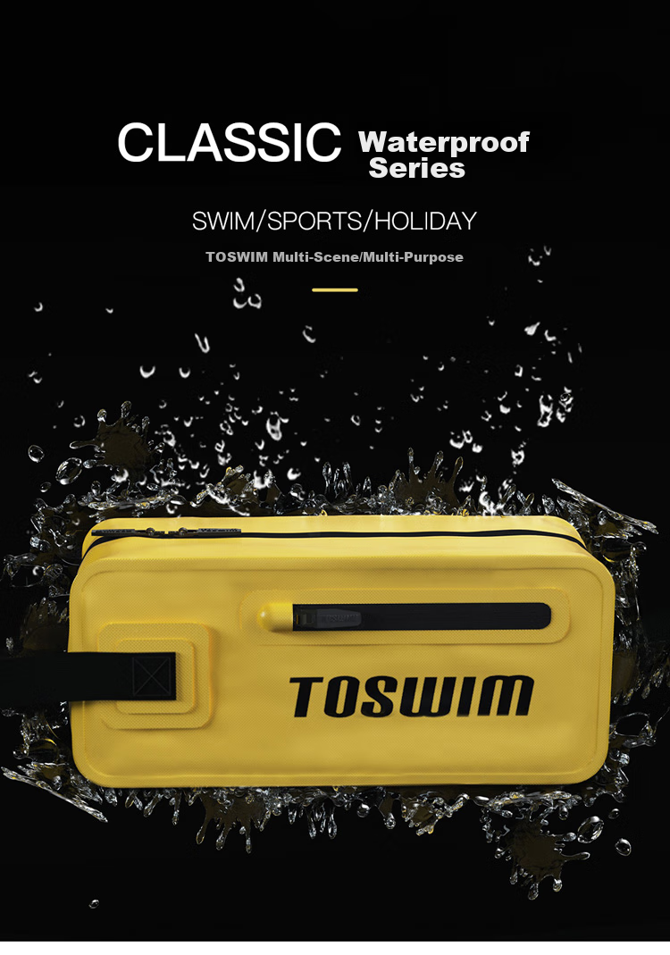 TOSWIM Swimming Bag for Men And Women, Waterproof Toiletry Storage Bag, Handbag, Fitness Sports Bag Equipment, Ink Fish Black 1