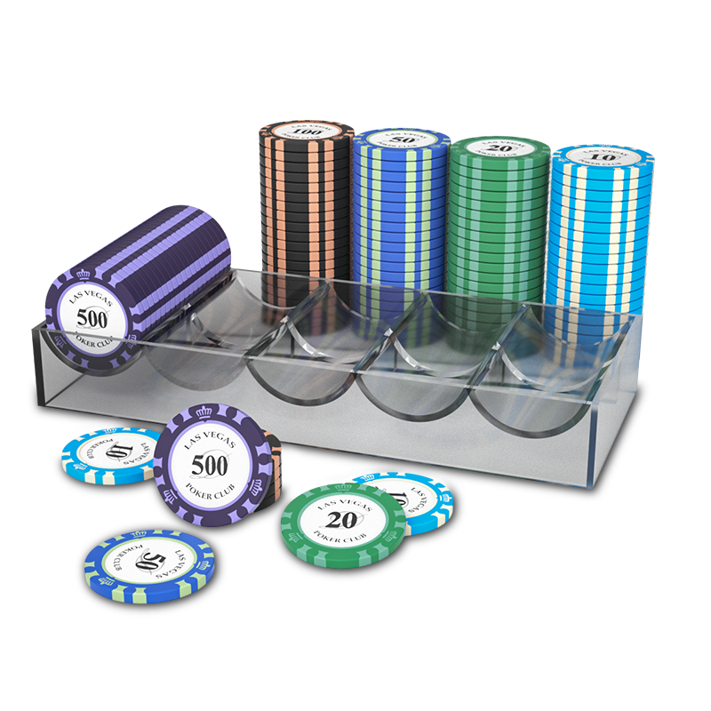 Wangjing Poker 500 Large Denomination Clay Chips, Texas Hold'em Poker Chips, Mahjong Chips And Coins, Card Game Point Chip Set