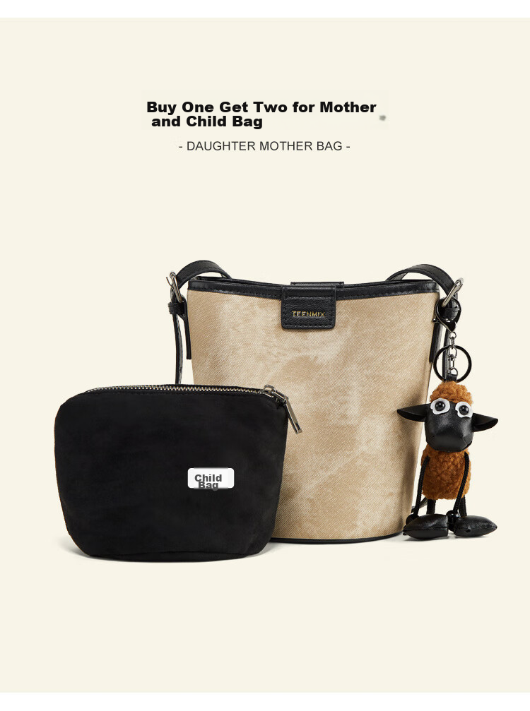 TEENMIX Leather Handbag, Women's Crossbody Bag, Versatile Bucket Bag, Shoulder Bag for Women, Valentine's Day Gift for Girlfriend 13