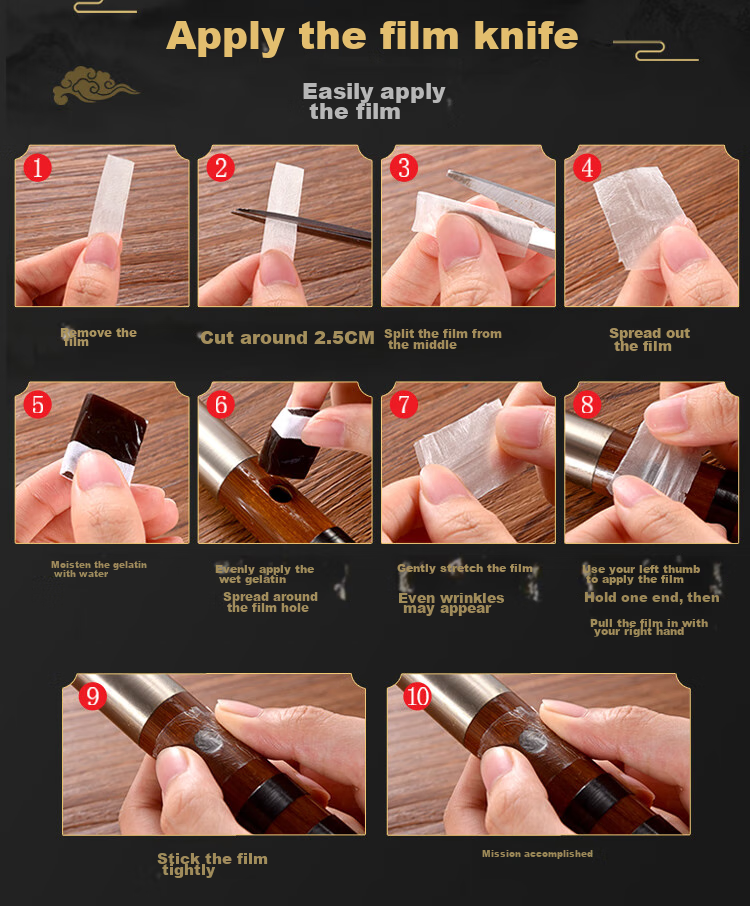 BAINUO Professional D Key Bamboo Flute for Beginners Adult Transverse Flute Student Grading Instrument with Blowing Aid 17