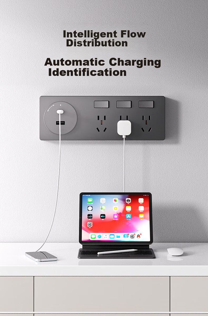 Aokesi Wireless Switch, No Wiring Required, Dual Control, Smart Remote Control, Adhesive Panel for Home Use, Parent-Child Panel Light Controller, Glass White Two-Way Switch + 1 Adhesive Panel 7