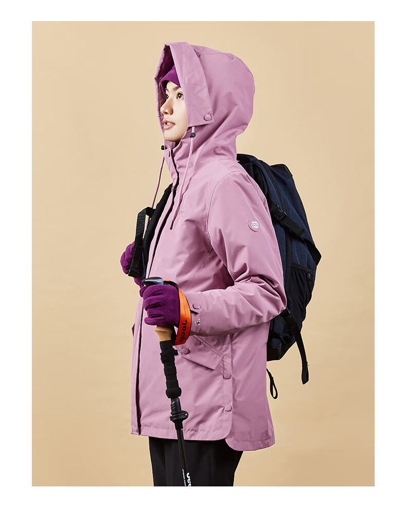 Jeep Outdoor Jacket for Men And Women, Three-In Fleece Windproof Waterproof Couple's Coat with Detachable Layers, Cold-Resistant Mountaineering Suit, 2XL 29