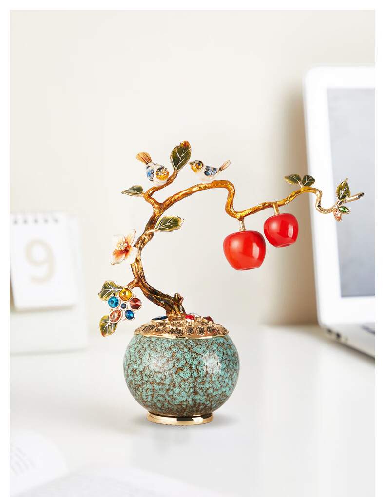 Nuoshiman 520 Gift for Girlfriend, Peace And Joy Ornament for Living Room Entrance And Wine Cabinet Decoration, Handcrafted Art Piece for Business Opening Or Housewarming Gift 9