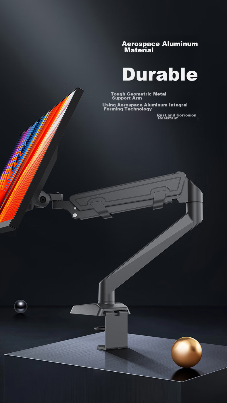 Lenovo Monitor Arm Mechanical Arm Computer Stand Display Screen Bracket Height Adjustable Desk Clamp Rotating Stand 22-40 Inch AD-120 13