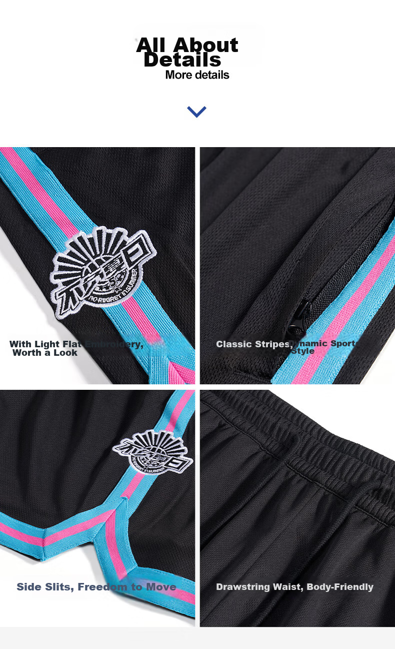 RIGORER Men's Sports Shorts, American Basketball Knee-Length Shorts, Summer Training Breathable Casual Sports Pants 8