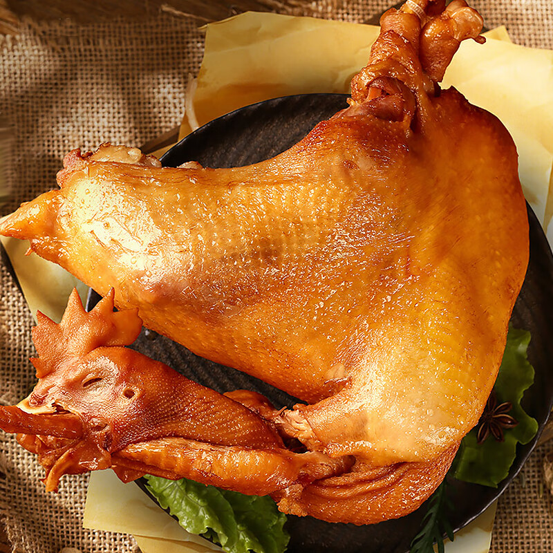 义兴张张存有道口烧鸡 500g 扒鸡 熟食腊味 老字号 柴鸡下酒菜 餐桌必备