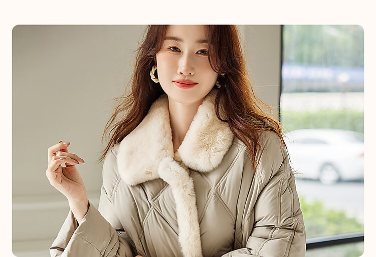 Dme [Pao Fu 0 Pressure] Winter Lightweight High Warmth 90% Duck Down A-Line Filling Versatile down Jacket for Wome 4