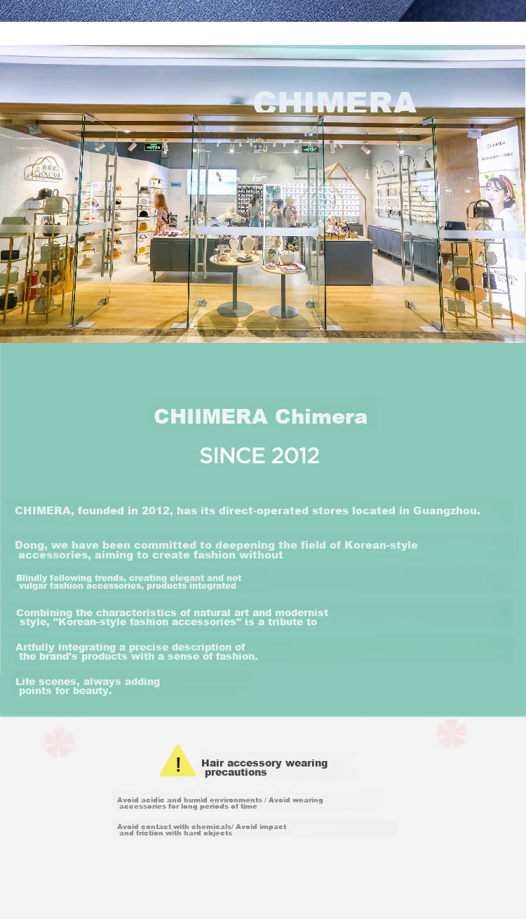 CHIMERA [Noble] 6 Sweet Hair Clips for Women, High-End Hairpins, Side Clips, Bangs Clips, Gift Box, Mid-Autumn Festival Gift 15