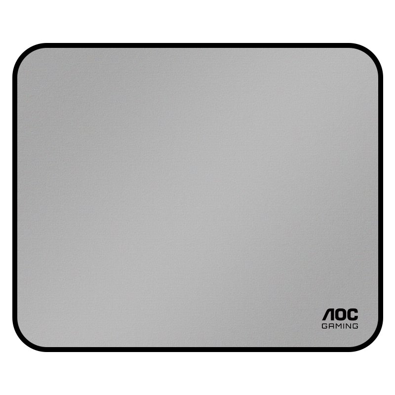 AOC G21S/93 Light Gray Professional Gaming Mouse Pad, Smooth Version, 300*250*4mm, High-Density Fiber with Locked Edges, Keyboard And Computer Desk Mat
