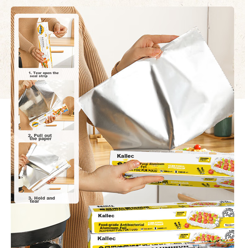 Kaulus Aluminum Foil for Air Fryer, 40 Meters Wide * 30 Cm Thick, Oven Baking And Barbecue Specialized, Oil-Proof, Thickened Aluminum Foil 17