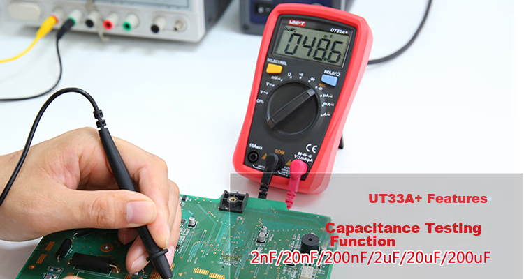 UNI-T UT33A+ Pocket Digital Multimeter, High-Precision Burn-Proof Multimeter, Electrician's Meter, Multi-Purpose Meter for Home Use 32