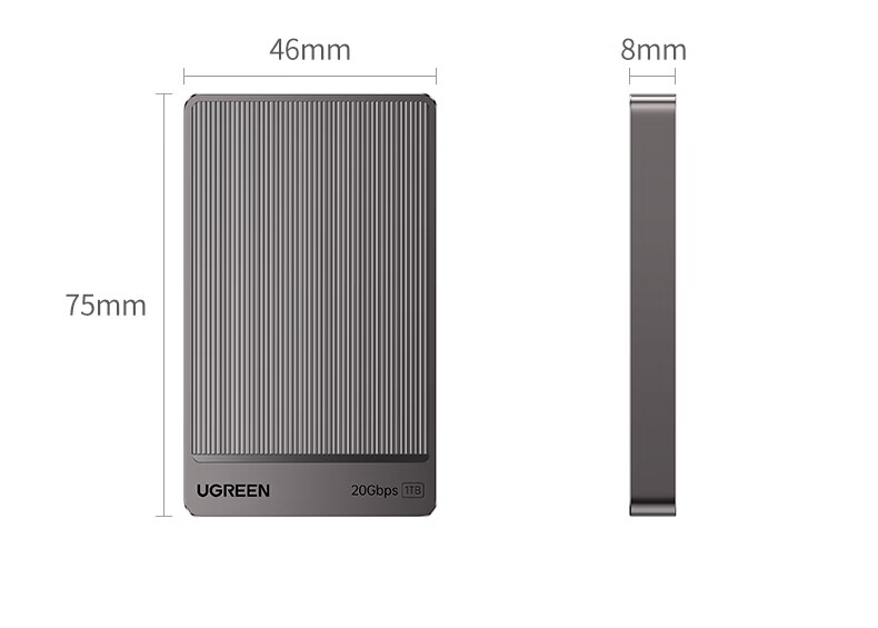 UGREEN Prime20 2TB Portable Solid State Drive (PSSD), High-Speed 2000MB/s Transfer Rate, Compatible with Type-C/USB3.2, Direct Connection to Phones And Tablets 23