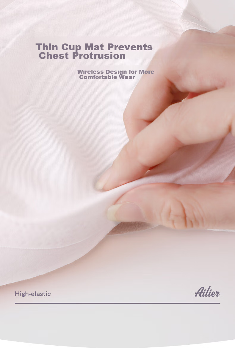 Ailier&ouluola High School Student Underwear for Ages 15-18, Middle School Girls' Vest Bra, Three-Stage Developmental Period, Girls' Bra 6265 Pink 85A 6