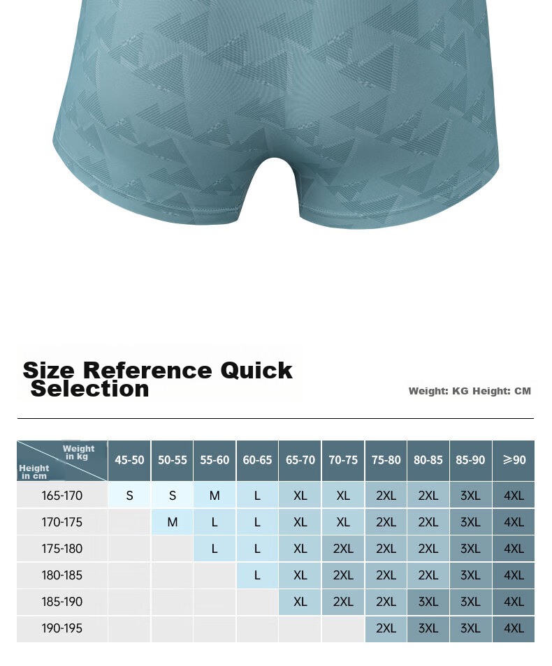 ANTA Sports Underwear, Three-Pack Men's Breathable Comfortable Training Fitness Running Boxer Briefs, Mid-Rise Flat-Angle Shorts 14