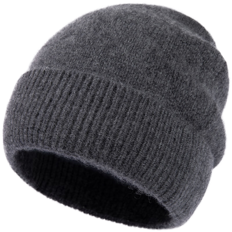 Siggi 100% Cashmere Warm Knit Hat, Autumn And Winter Warm Ear-Protecting Knitted Cap, Winter Hat, Cold Hat, Cold-Proof Hat for Me