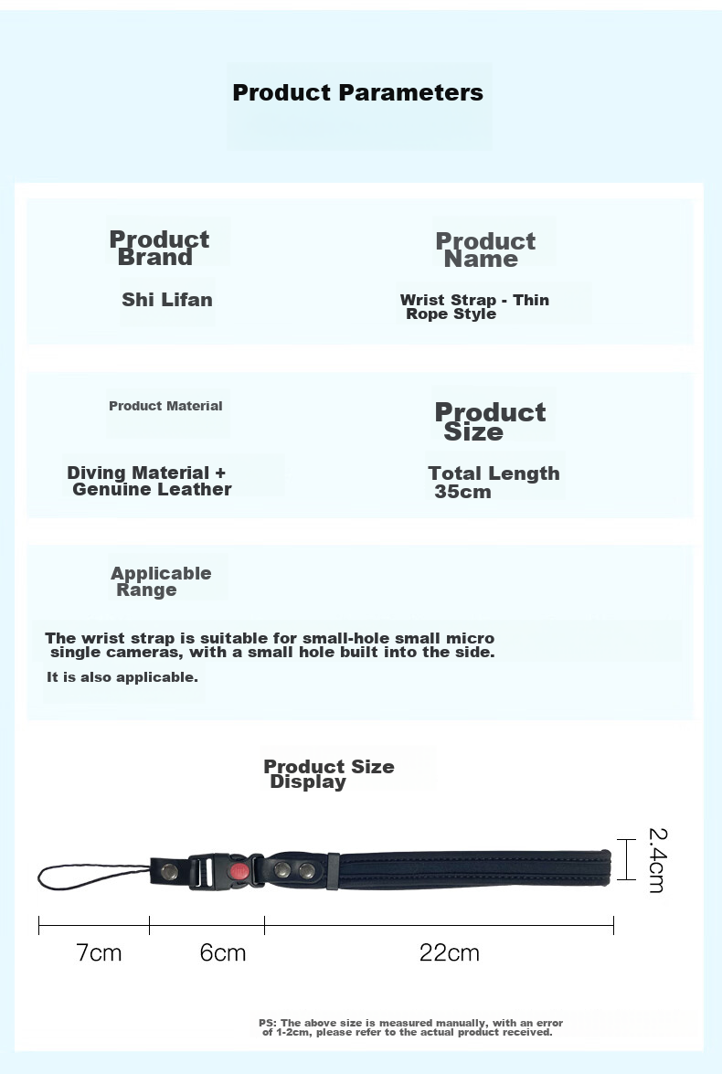 Shilifan Camera Wrist Strap, Quick Release Braided Wristband for Canon/Nikon/Sony Mirrorless Cameras, Accessory with Safety Lock 10