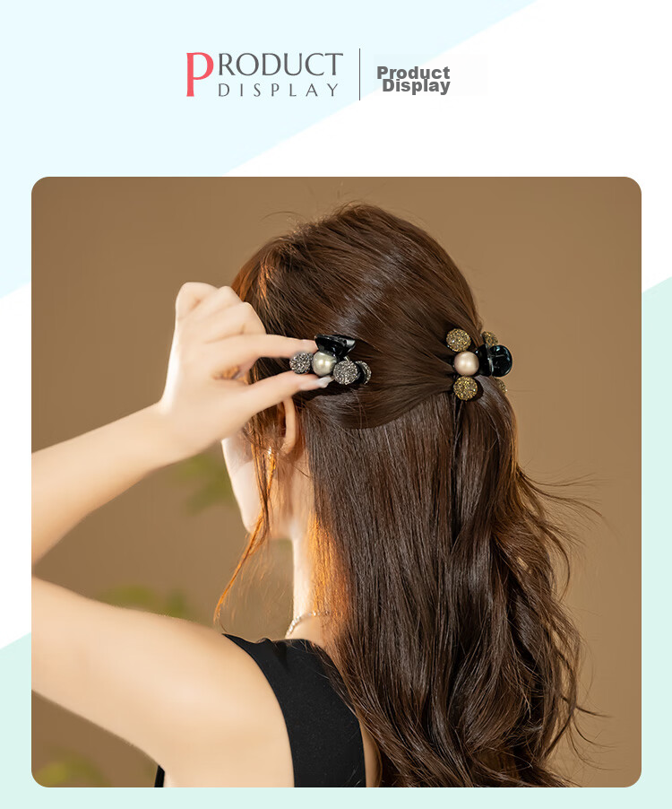 CHIMERA 2-Piece Hair Claw Clips, Back of Head Half-Up Hairpins, Side Bangs Clips, Hair Accessories, Birthday Gift for Wome 4