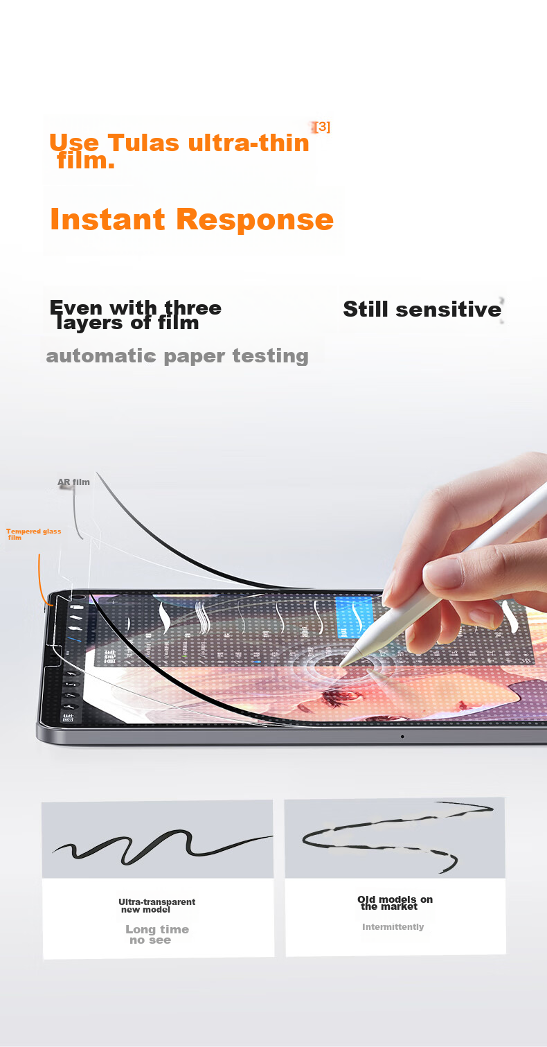 TORRAS [Paper-Like Film] Protective Screen for IPad Pro 2025/2024, 11-Inch M5 Chip Apple Tablet, Magnetic Detachable, 11-Inch Gaming, Handwriting And Drawing 14