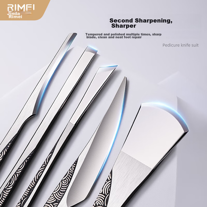 Jindarimei Pedicure Knife Set, Ingrown Toenail Specialized Dead Skin Scraper, Yangzhou Three-Piece Knife Set, Complete Foot Callus And Nail File Set