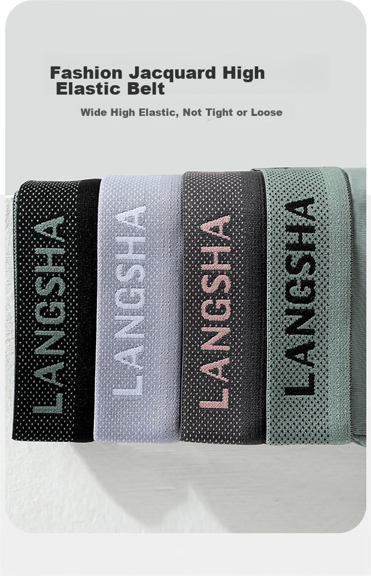 LangSha Men's Underwear, Triangle Briefs, 5A Antibacterial, Breathable, Large Size, Youth Male Shorts 12