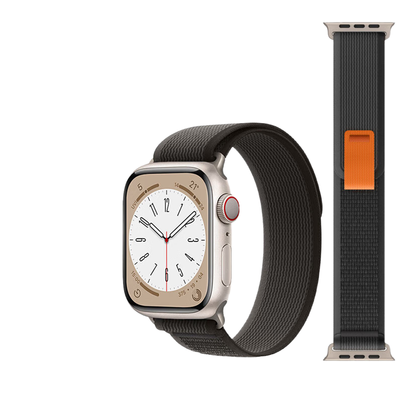 ESCASE Compatible with Apple Watch Series 11 Band, Nylon, Quick Release, Breathable, Velcro, Buckle Style, Yellow Rice Color, 41mm for Apple Watch S11